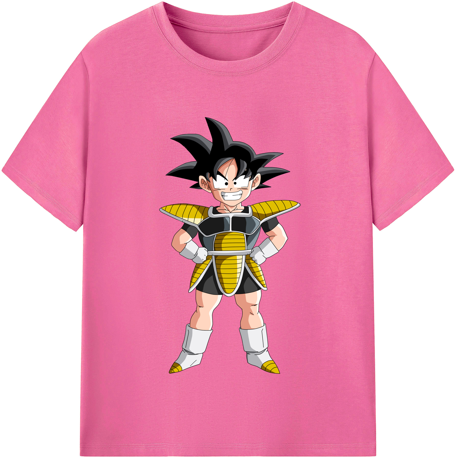 （画像用） ドラゴンボール 孫悟空（そん ごくう）Son Goku カカロット DRAGON BALL Kakarotto レディースカジュアルプリントTシャツ（綿100％）